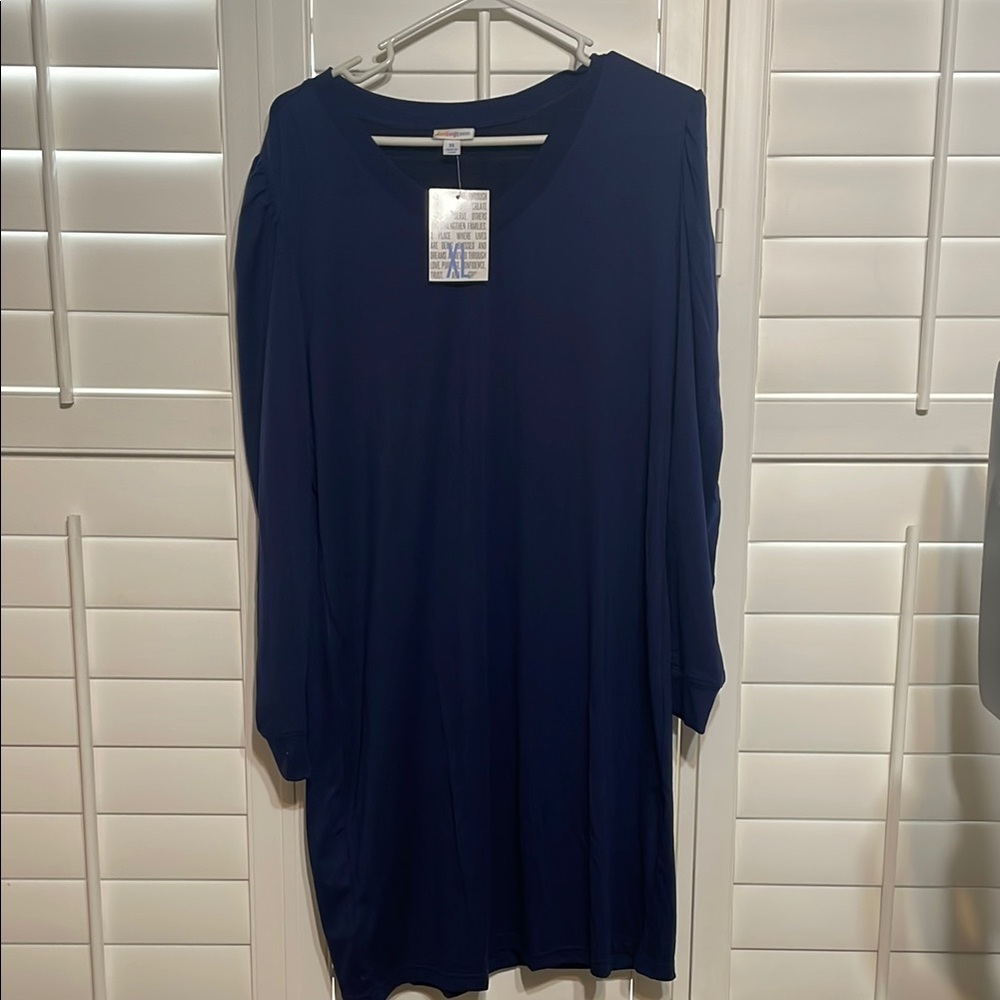Elegant Navy Blue Dress